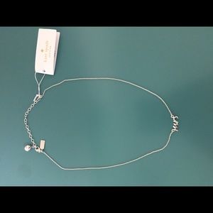 Kate spade “Mrs” necklace in silver